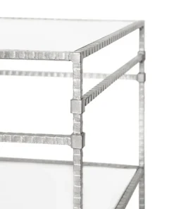 Worlds Away Bateman Cocktail Table Silver Leaf New Arrivals