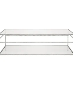 Worlds Away Bateman Cocktail Table Silver Leaf New Arrivals