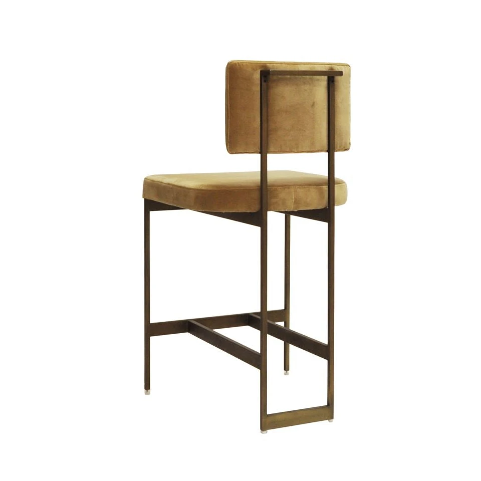 Worlds Away New Arrivals Baylor Counter Stool Bronze And Camel Velvet 2 Worlds Away New Arrivals Baylor Counter Stool Bronze And Camel Velvet