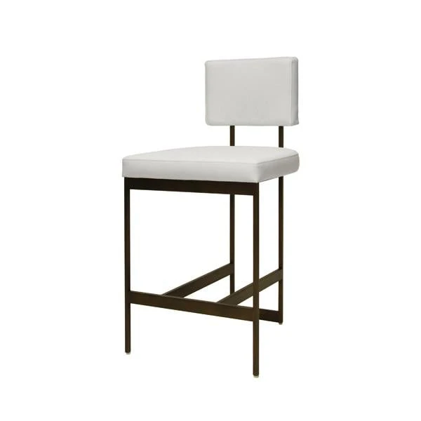 Worlds Away New Arrivals Baylor Counter Stool Bronze And White Vinyl 1 Worlds Away New Arrivals Baylor Counter Stool Bronze And White Vinyl