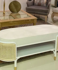 Worlds Away Beale Bench White 11 Worlds Away Beale Bench White