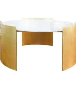 Worlds Away New Arrivals Montana Cocktail Table Gold Leaf