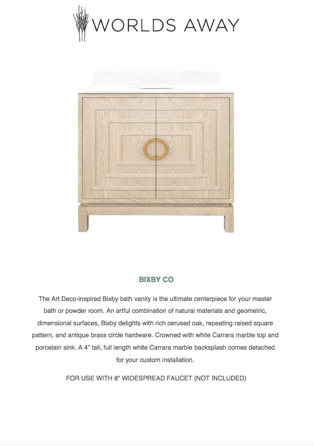 Worlds Away Bixby Vanity Cerused Oak New Arrivals 5 Worlds Away Bixby Vanity Cerused Oak New Arrivals