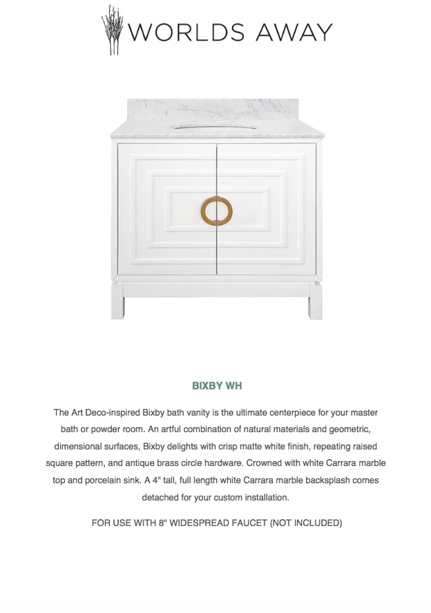 Worlds Away Bixby Vanity White New Arrivals 5 Worlds Away Bixby Vanity White New Arrivals