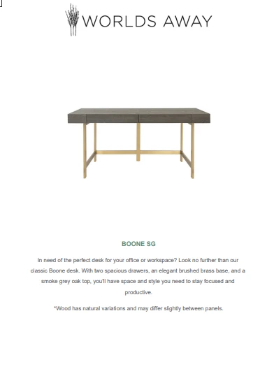 Worlds Away Boone Desk Smoke Grey 7 Worlds Away Boone Desk Smoke Grey