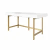 Worlds Away New Arrivals Boone Desk White