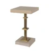 Worlds Away New Arrivals Bosco Square Side Table Cerused Oak