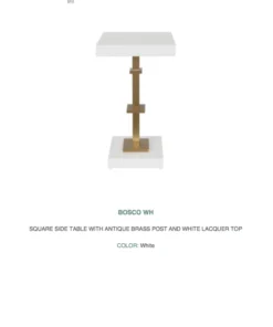 Worlds Away New Arrivals Bosco Square Side Table White 9 Worlds Away New Arrivals Bosco Square Side Table White