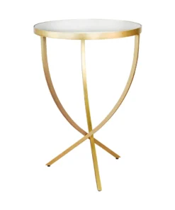 Worlds Away Brit Side Table Gold Leaf New Arrivals