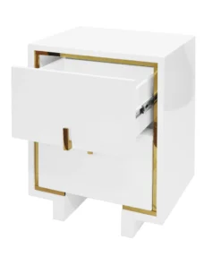 Worlds Away Bruna Side Table Brass New Arrivals