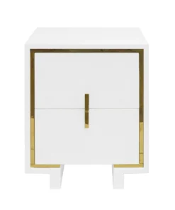 Worlds Away Bruna Side Table Brass New Arrivals