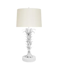 Worlds Away Capri Lamp White