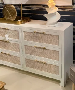 Worlds Away Carla Chest White