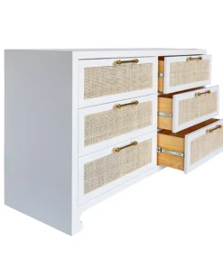 Worlds Away Carla Chest White