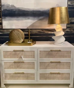 Worlds Away Carla Chest White