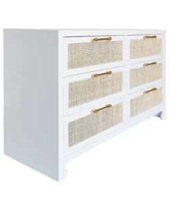 Worlds Away Carla Chest White