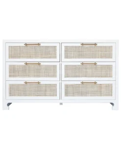 Worlds Away Carla Chest White