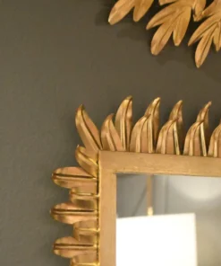 Worlds Away Caesar Rectangular Mirror Gold Leaf 9 Worlds Away Caesar Rectangular Mirror Gold Leaf