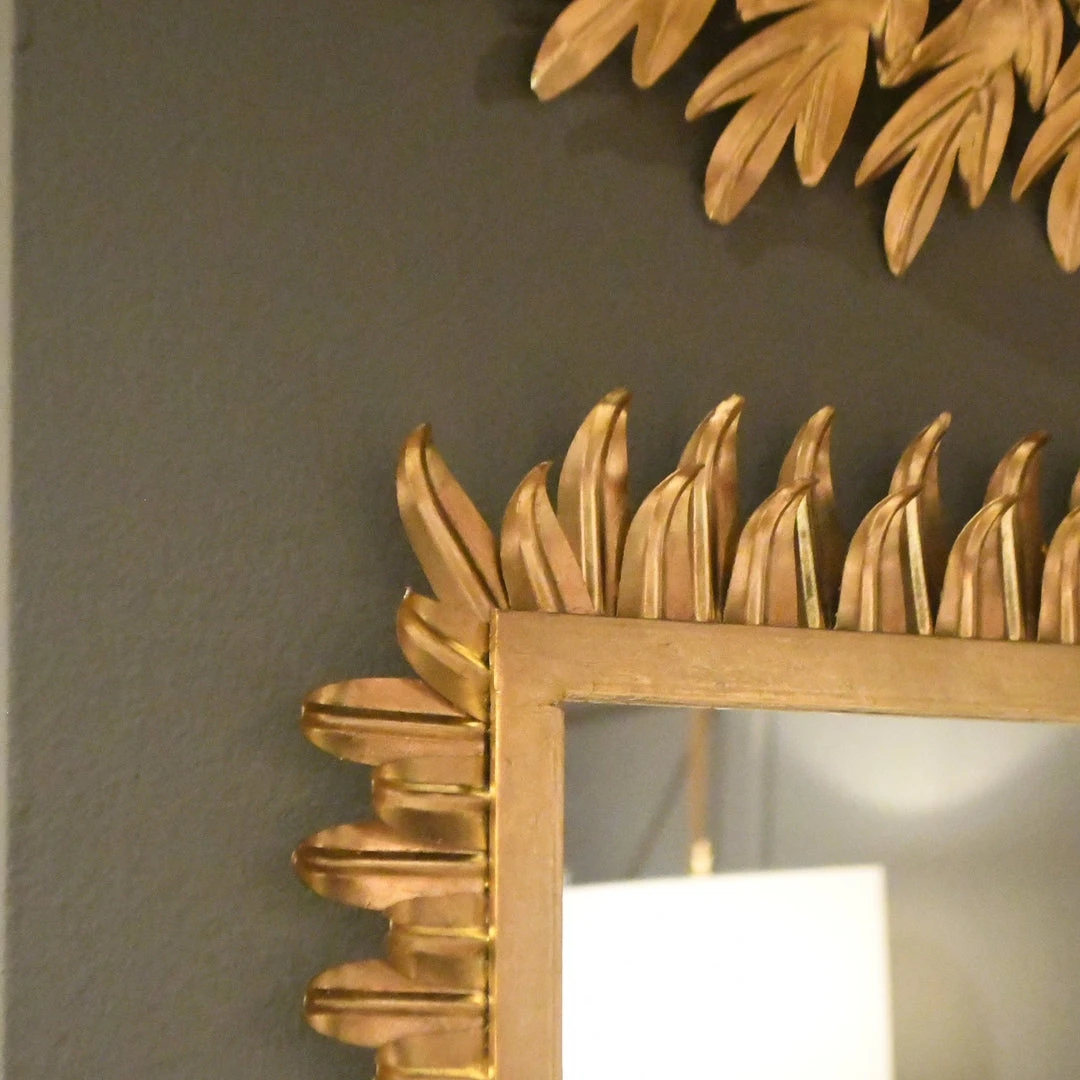Worlds Away Caesar Rectangular Mirror Gold Leaf 5 Worlds Away Caesar Rectangular Mirror Gold Leaf