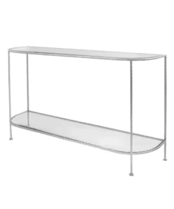 Worlds Away Chauncey Console Silver Leaf