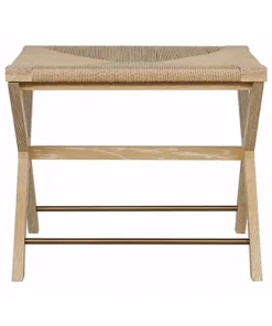 Worlds Away Conan Stool Cerused Oak