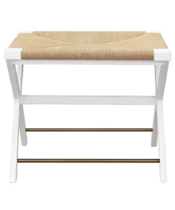 Worlds Away Conan Stool White