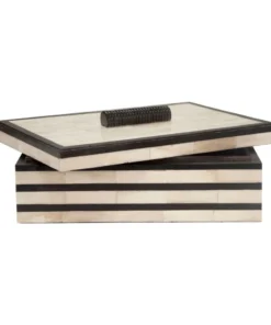 Worlds Away New Arrivals Concord Box Bone