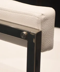 Worlds Away Donovan Bar Stool White Vinyl And Nickel 8 Worlds Away Donovan Bar Stool White Vinyl And Nickel