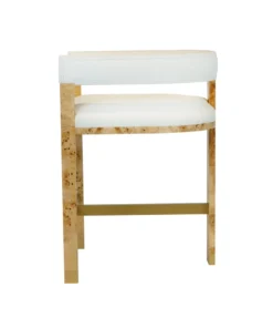 Worlds Away Cruise Counter Stool Burl Wood New Arrivals