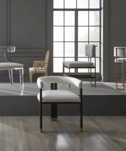 Worlds Away New Arrivals Jude Chair Dark Espresso Oak