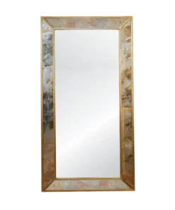 Worlds Away Dion Floor Mirror Gold Leaf New Arrivals