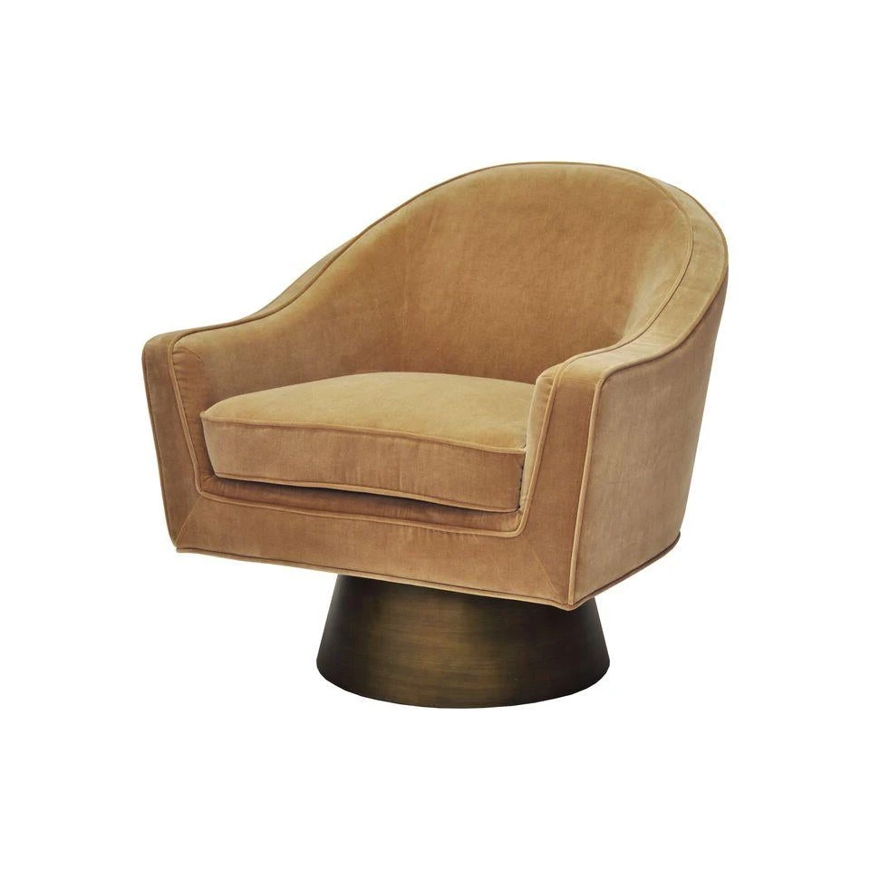 Worlds Away Dominic Chair Camel Velvet 1 Worlds Away Dominic Chair Camel Velvet