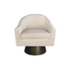 Worlds Away Dominic Chair Cream Velvet