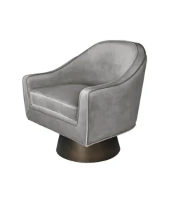 Worlds Away Dominic Chair Grey Velvet