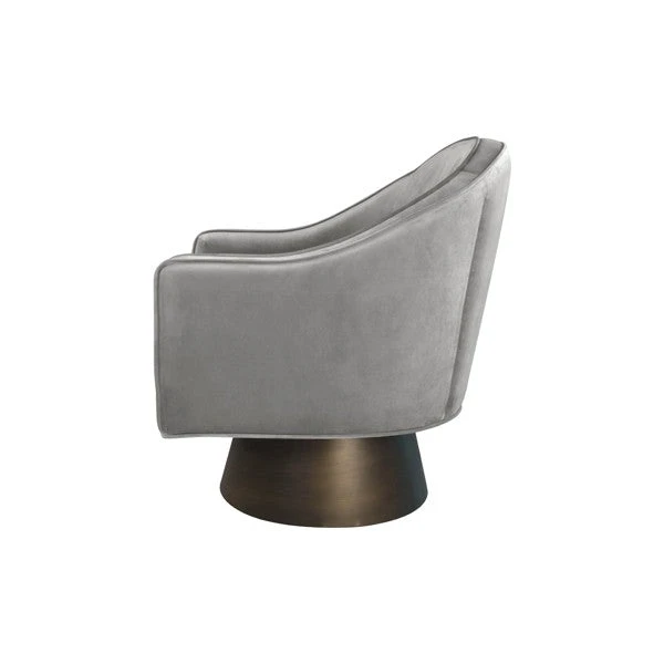Worlds Away Dominic Chair Grey Velvet 7 Worlds Away Dominic Chair Grey Velvet