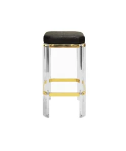 Worlds Away Dorsey Counter Stool Brass And Black Shagreen 6 Worlds Away Dorsey Counter Stool Brass And Black Shagreen