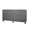 Worlds Away Drayton Four Door Buffet Grey New Arrivals