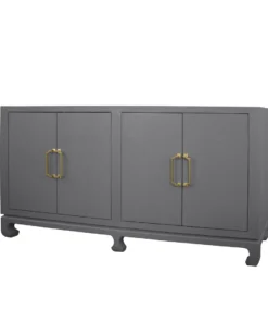 Worlds Away Drayton Four Door Buffet Grey New Arrivals