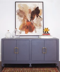 Worlds Away Drayton Four Door Buffet Grey New Arrivals