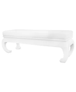 Worlds Away New Arrivals Ernest Bench White