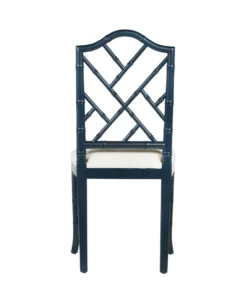 Worlds Away New Arrivals Fairfield Chair Navy Lacquer
