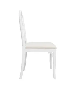 Worlds Away New Arrivals Fairfield Chair White Lacquer