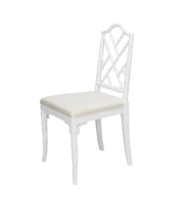 Worlds Away New Arrivals Fairfield Chair White Lacquer