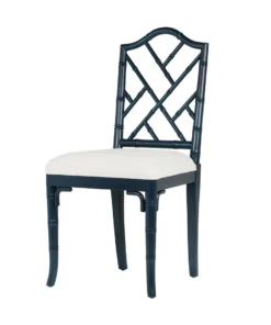 Worlds Away New Arrivals Fairfield Chair Navy Lacquer
