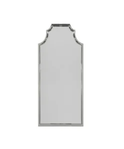 Worlds Away Finley Floor Mirror Nickel