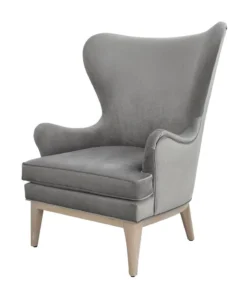 Worlds Away Frisco Wing Chair Gray New Arrivals