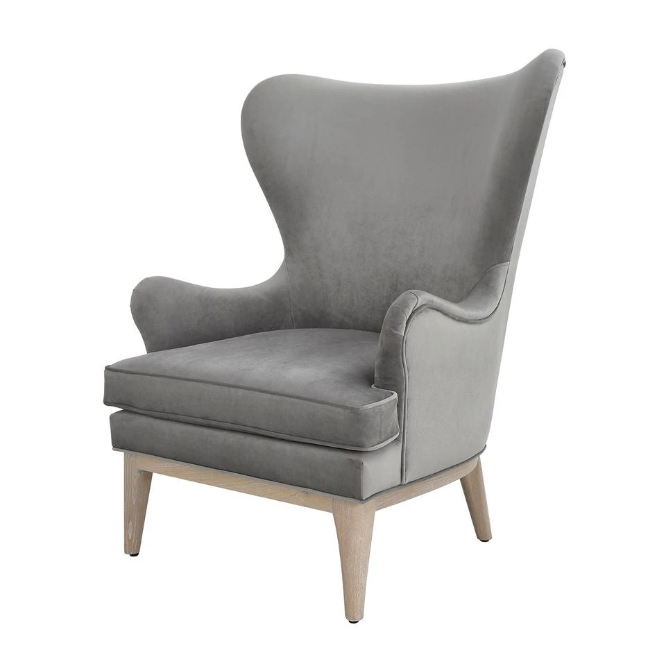 Worlds Away Frisco Wing Chair Gray New Arrivals 1 Worlds Away Frisco Wing Chair Gray New Arrivals