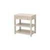Worlds Away New Arrivals Garbo Side Table Cerused Oak
