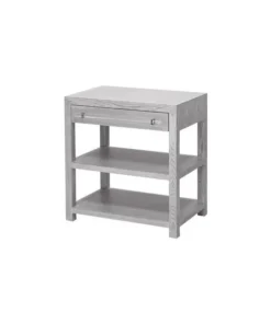 Worlds Away Garbo Side Table Grey Cerused Oak New Arrivals
