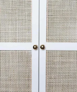 Worlds Away Guthrie Bar Cabinet White